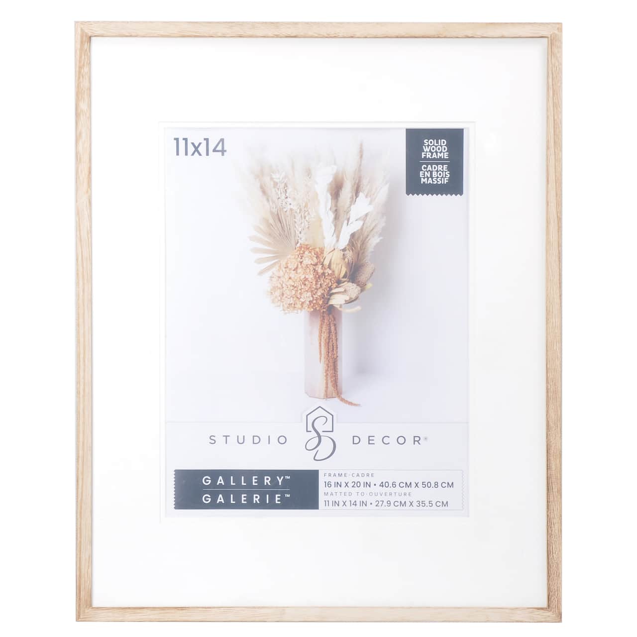 Gallery Natural Wood Frame with Mat by Studio Décor®